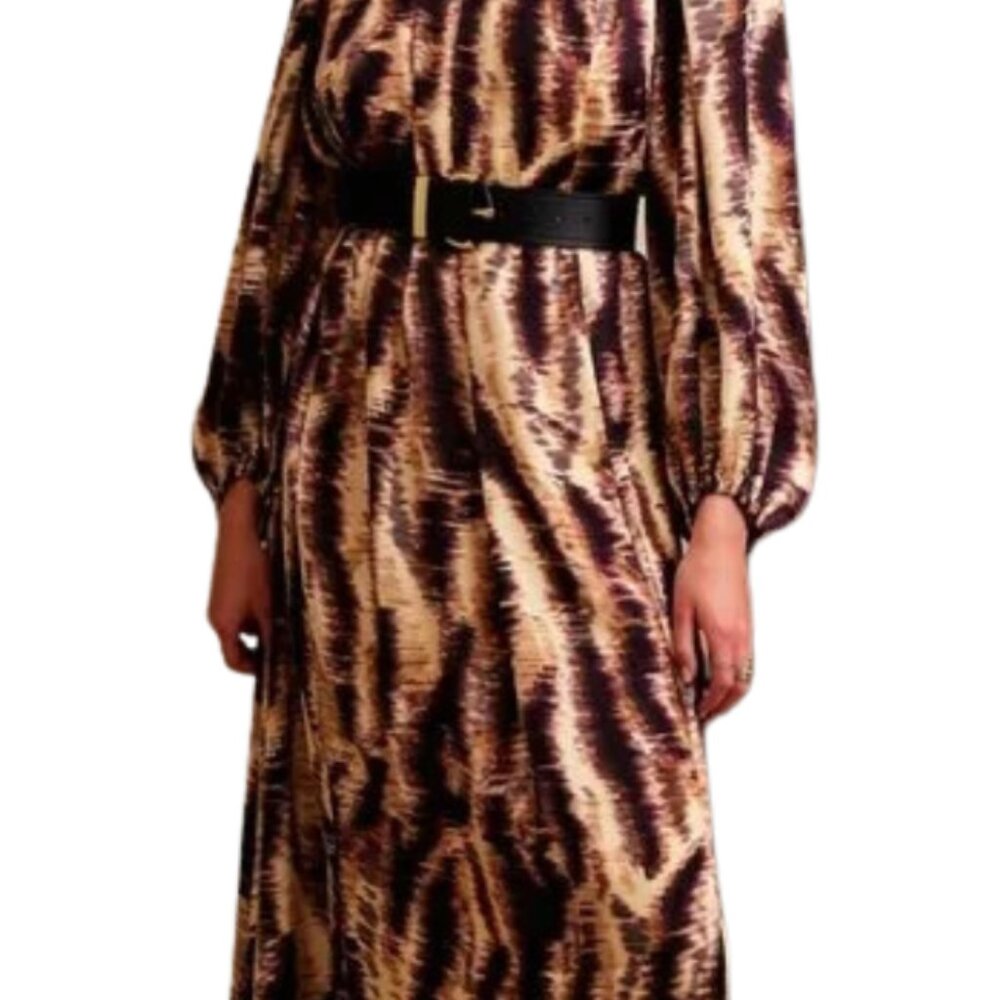 Banana Republic Animal Print Midi Dress - Medium Petite - NWT - Picture 7 of 7